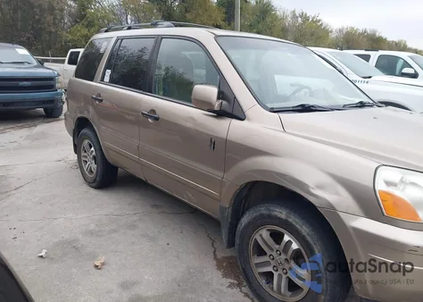 2005 Honda Pilot Ex-L из США, поврежденный, VIN 2HKYF185X5H539906